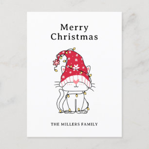 God jul Funny Kute julklapp Helg Vykort
