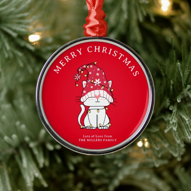 God jul Funny Kute julklapp Julgransprydnad Metall (Träd)