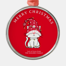 God jul Funny Kute julklapp Julgransprydnad Metall