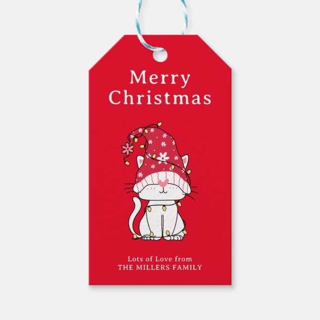 God jul Funny Kute julklapp Presentetikett (Framsidan)