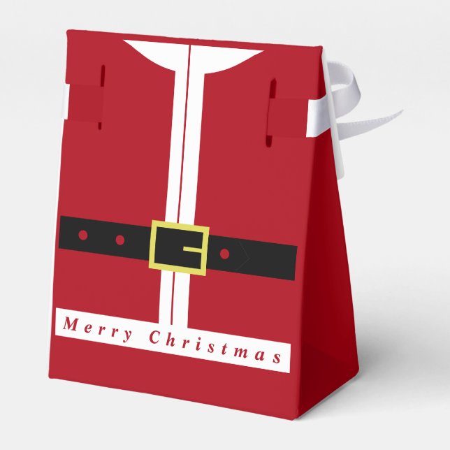 God jul Funny Santa Gift Box Presentaskar (Baksidan Sidan)