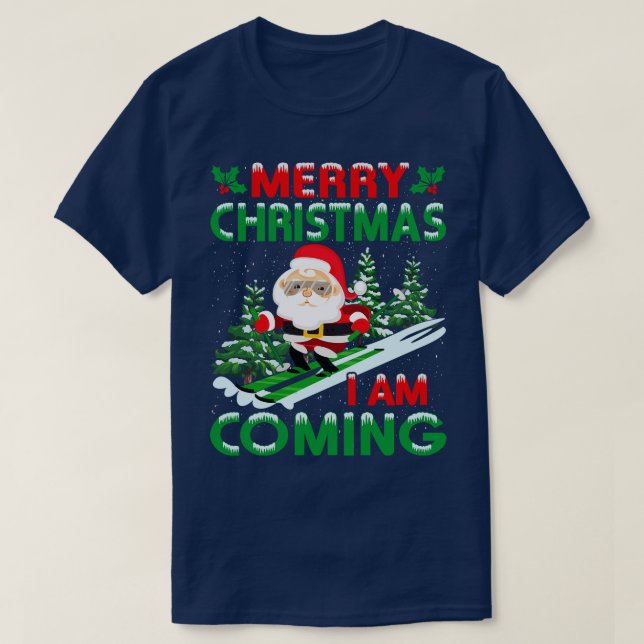 God jul Funny Santa T Shirt (Design framsida)