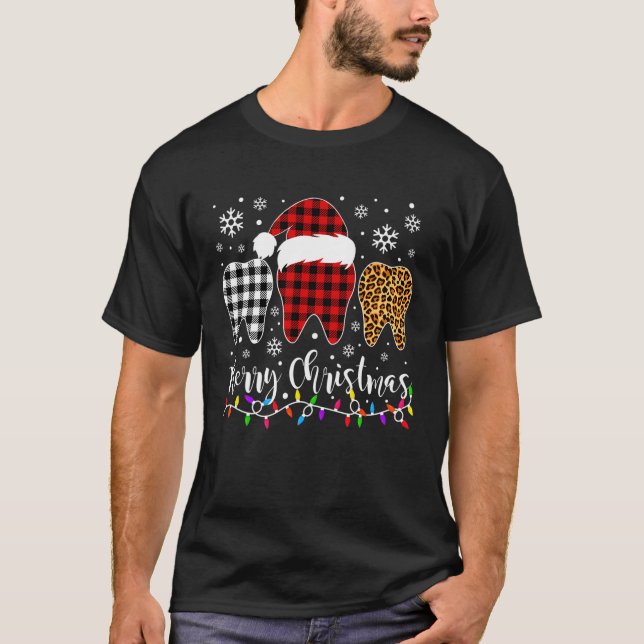 God jul Funny Tandjul T Shirt (Framsida)