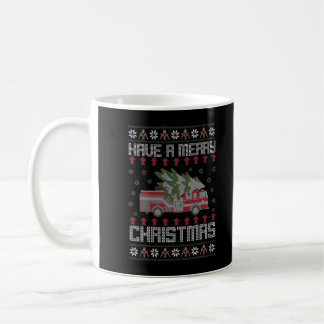 God jul Funny Ugly jul Sweater Fireman Fi Kaffemugg