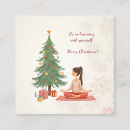 God jul! fyrkantigt visitkort