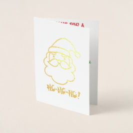 God jul, gå ihop och ge utbyte folierat kort