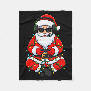 God Jul Gamer Tomte Roligt Spel Spela Pojkar M Fleecefilt