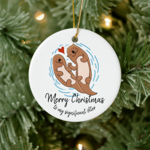 god jul gåva till make fru utter julgransprydnad keramik