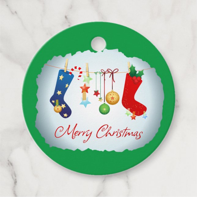 God jul gåvor etiketter (Framsida)
