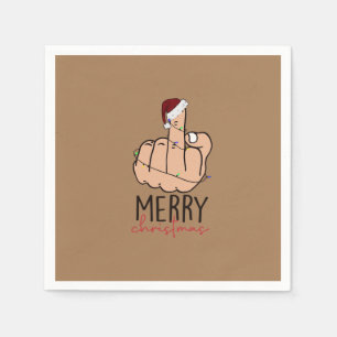 God jul Ge Finger Pappersservett