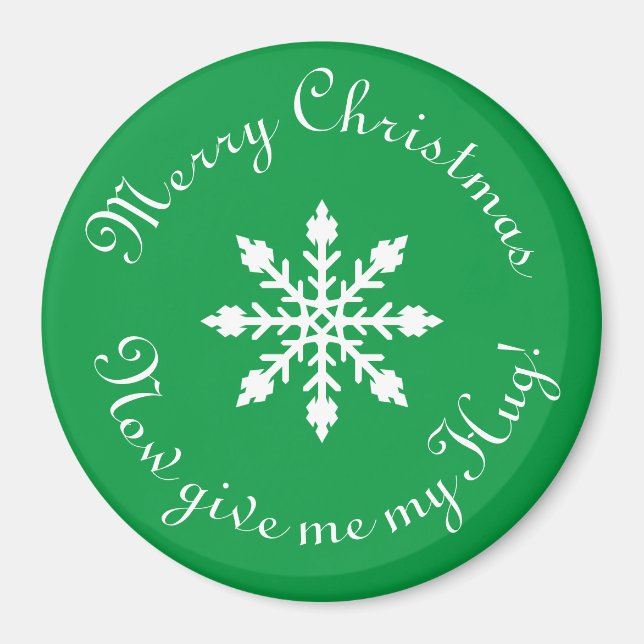 God jul ge nu min hug! magnet (Framsidan)