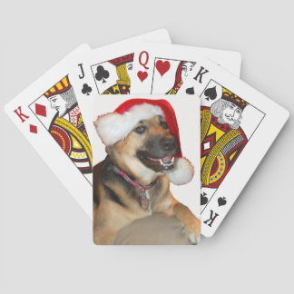 God jul German Shepherd Casinokort
