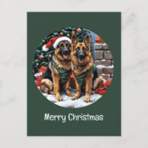God jul German Shepherd Hundar