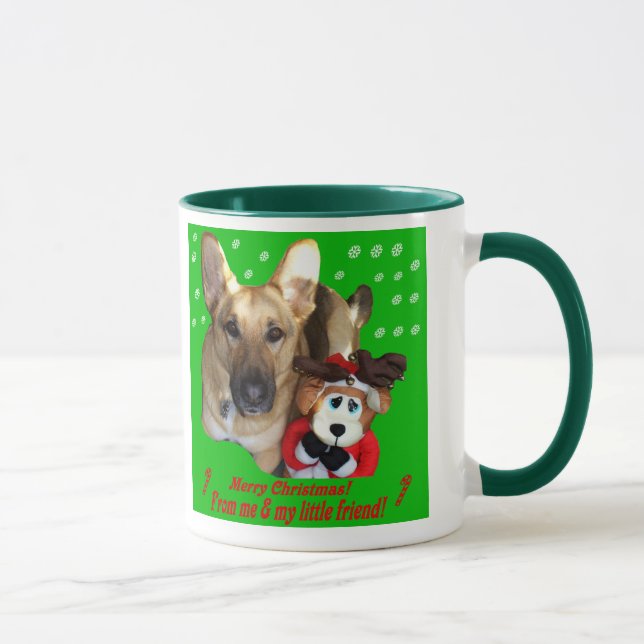 God jul German Shepherd Mugg (Höger)