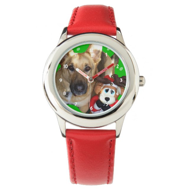 God jul German Shepherd Watch Armbandsur (Framsida)