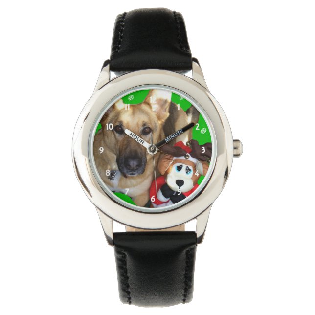 God jul German Shepherd Watch Armbandsur (Framsida)
