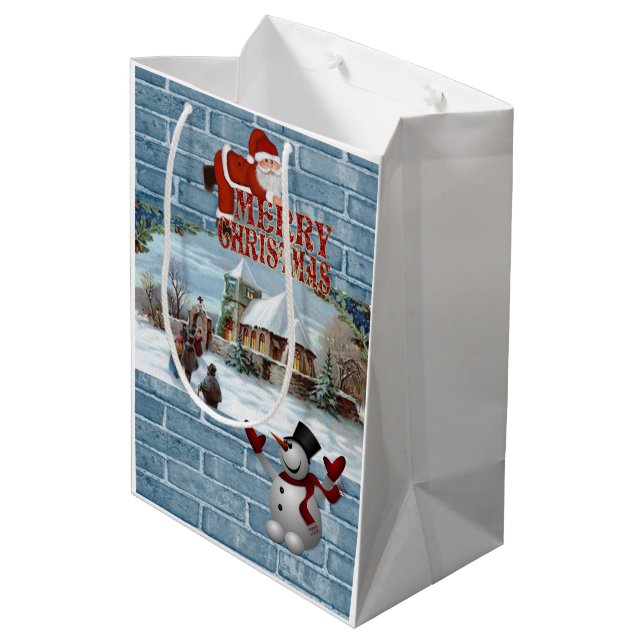 God jul Gift Bags (Baksidan Vinklad)