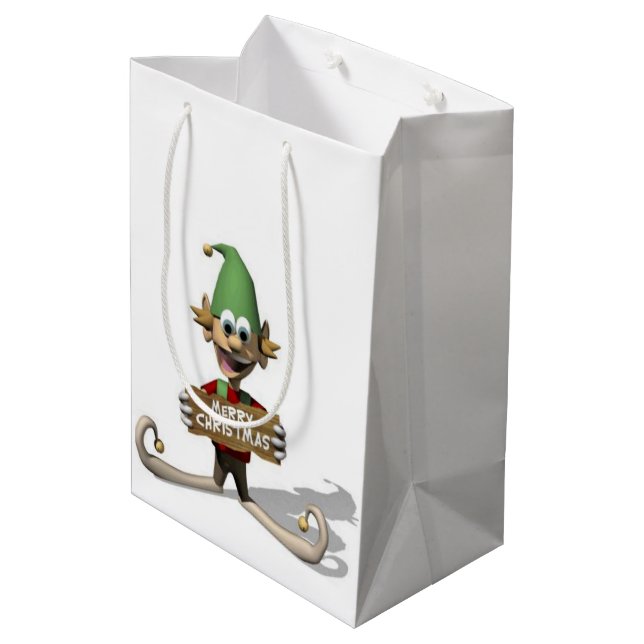 God jul Gift Bags Elf (Baksidan Vinklad)