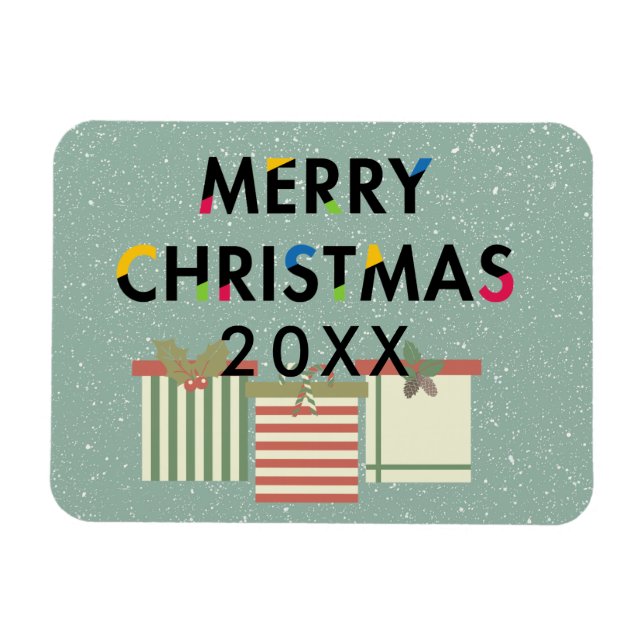 God jul Gift Boxes Flexible Kitchen Magnet (Horisontell)
