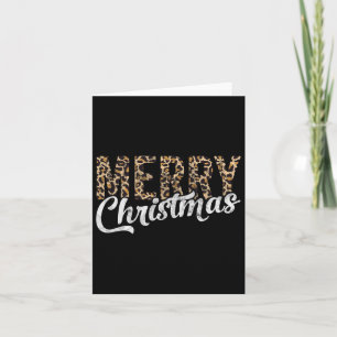 God jul Gift Family Julafton Leopard Buffalo P Kort