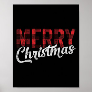 God jul Gift Family Julafton Red Buffalo Play Poster