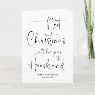 God jul Gift for Fiancé från Boyvän Kort
