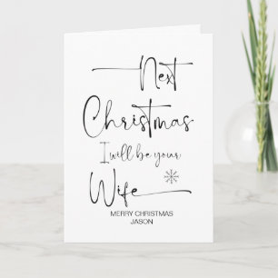 God jul Gift for Fiancé från Girlkompis Kort