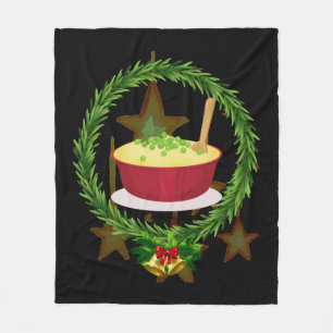 God jul Gift för julfamiljen Fleecefilt