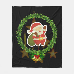 God jul Gift för julfamiljen Fleecefilt