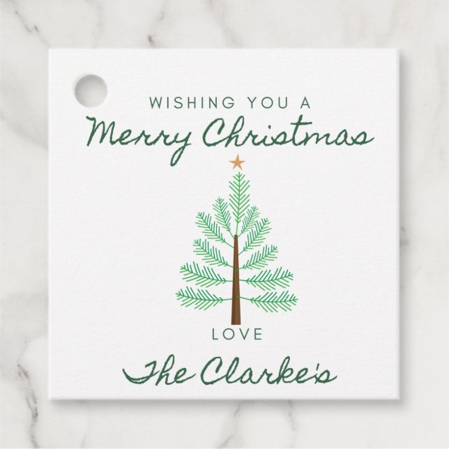 God jul Gift Märkre Gåvor Etiketter (Framsida)