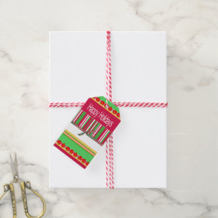 God jul Gift Märkre Glad helg Presentetikett