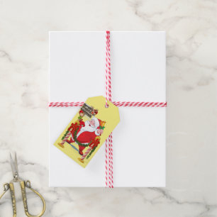 God jul Gift Märkre Jultomten Presentetikett