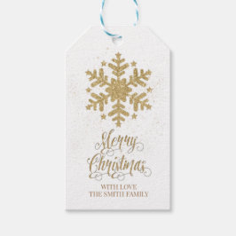 God jul Gift Märkre, snöflingan Häng Märkre Presentetikett