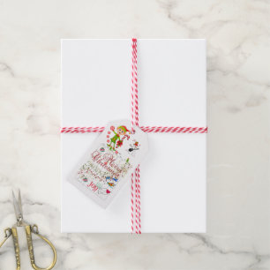 god jul Gift Märkres Calendar 2021 Presentetikett