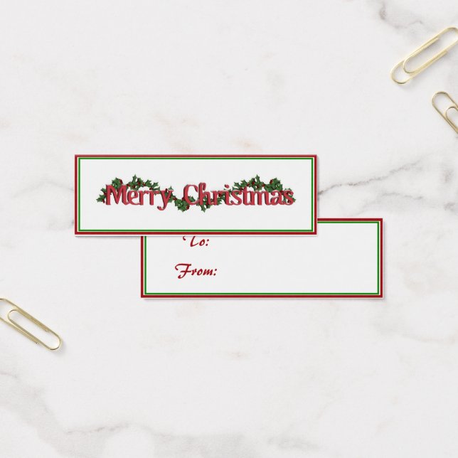 God jul Gift Märkres Litet Visitkort (Kontor)