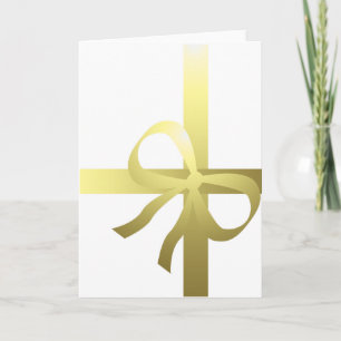 God jul Gift Ribbon guld Helgkort
