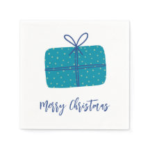 God jul Gift Simple Blue