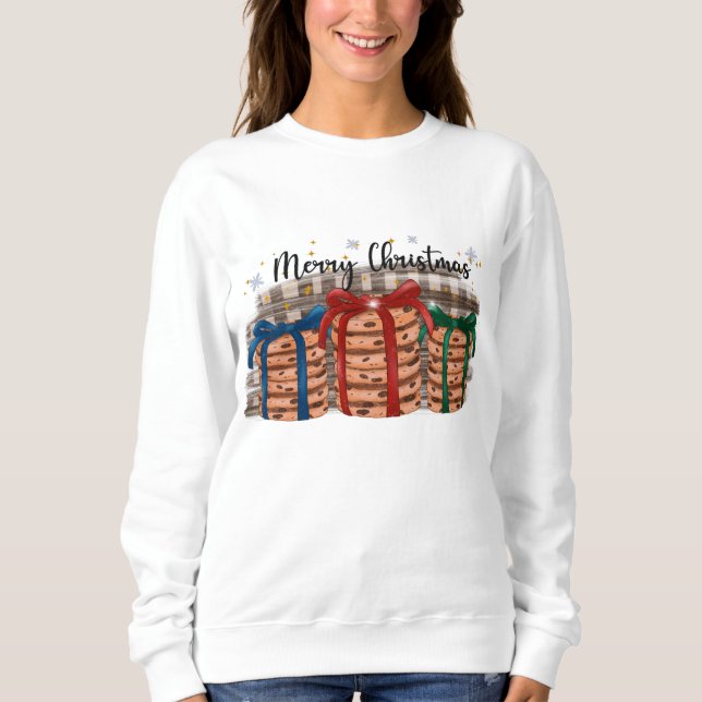 God jul Gift Wrapped Cookies T Shirt (Framsida)