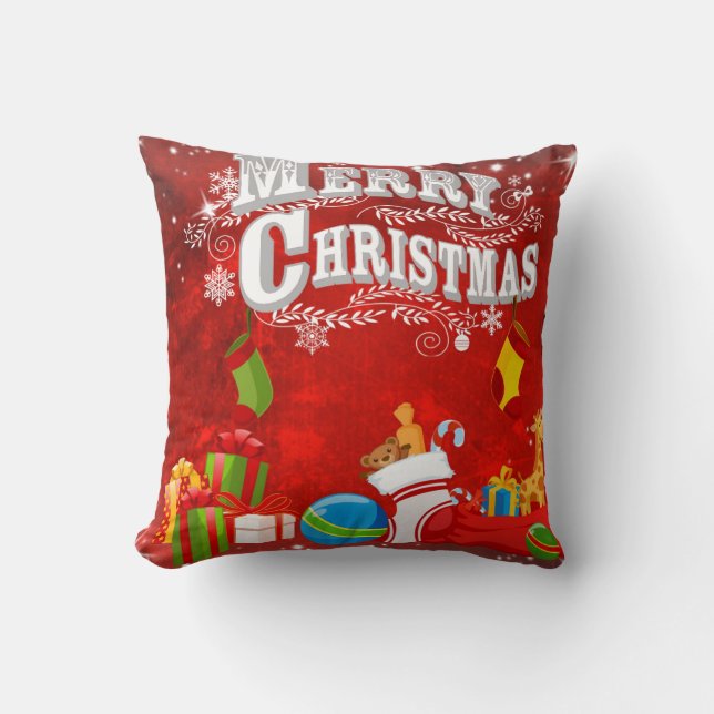 God jul Gifts Pillow Kudde (Framsida)