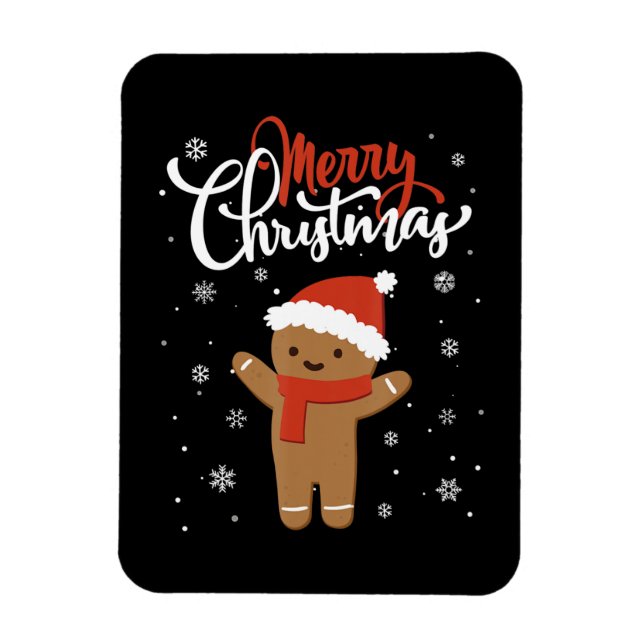 God jul Ginger Bread Julafton jul Cookie Magnet (Vertikal)