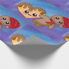 God jul Ginger Breadman Heart Cookie Presentpapper