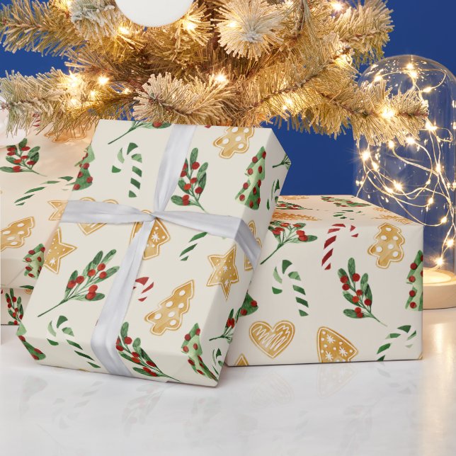 God jul Gingerbröd Cookies Presentpapper (Helgdagar)