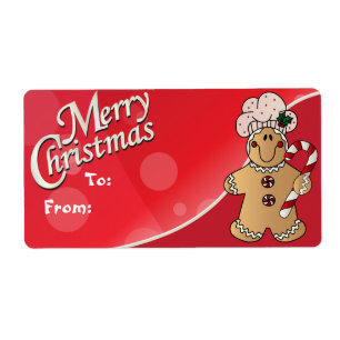 God jul Gingerbröd Gift Märkre Fraktsedel