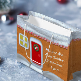 God jul Gingerbröd House Anpassningsbar Helgdag