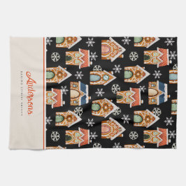 God Jul Gingerbröd House Cookie Kökshandduk