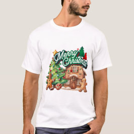 God jul Gingerbröd House T Shirt