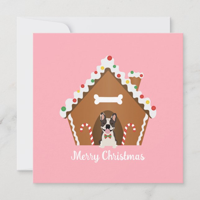 God jul Gingerbröd Hund House (Framsida)