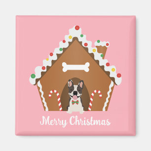 God jul Gingerbröd Hund House Magnet