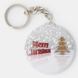 God jul Gingerbröd Träd Nyckelring