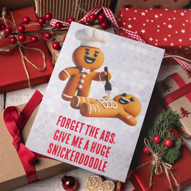 God jul: Gingertea Huge Snickerdoodle Kort (Funny Christmas Card)